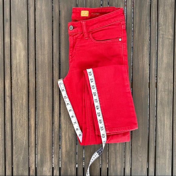 Anthropologie Pilcro Red Skinny Jeans - Picture 4 of 7